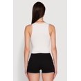 thumbnail image 5 of Womens Crew Neck Cropped Tank Top, 5 of 5