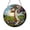 Acrylic 3.5 Inch, variant on Cross with wildflowers suncatcher, nature inspired Christian wall decor