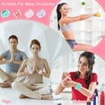 thumbnail image 5 of 4 Pairs Wrist Spa Washband Microfiber Wrist Wash Towel Band Wristband Scrunchies for Washing Face Absorbent Wrist Sweatband for Women Prevent Liquid from Spilling (Watermelon Colors, Striped Style), 5 of 14