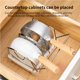 thumbnail image 3 of Bastidores De Almacenamiento De Ollas De Cocina Duraderos Con Espaciado Ajustable, Estante De Tapa De Olla Multifunción Con Toallero, Bastidores De Gabinete Empalmables Inevent HA017398-00, 3 of 7