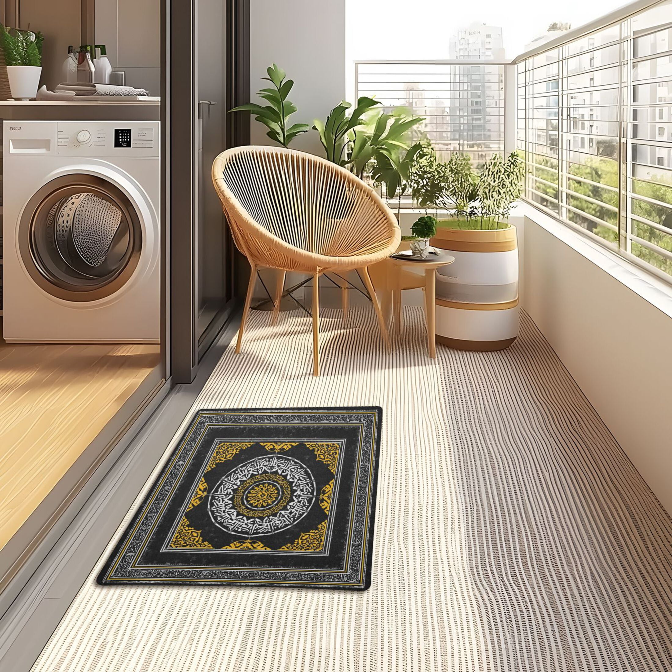 Iauyy Doormat Outdoor Indoor Non-Slip Washable Welcome Mat,Low-Profile 32x20in Door Mat for Pet Mat Front Back Door and Entryway,Create A Sense Of Layering