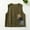 001 Army Green, variant on Women's Cotton Linen Vest Sleeveless V-Neck Button Cotton Waistcoat Vest Casual Outdoor Multi-Pocket Vest
