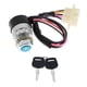 thumbnail image 4 of Cerradura de Interruptor de Cilindro de Encendido Universal + 2 Llaves de 4 Posiciones para Camión de Automóvil , Plata DYNWAVEMX Llave de Encendido Cerradura del Interruptor, 4 of 8