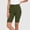 *Army Green, variant on Women's High Waist Stretchy Shorts,Solid Color Shorts for Yoga and Everyday Wear Brown,Women's Plus XXL