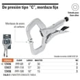 thumbnail image 2 of Pinzas Presion T. C 11 Mordaza Fija Truper 17417 Truper PPP-11R, 2 of 2