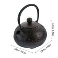thumbnail image 2 of HONMEET Small Teapot for Stovetop Iron Black 1Set 5.11X4.52X4.52in, 2 of 8