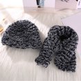 thumbnail image 4 of Simulation Fleece Fur Fleece Thick Wool Faux Fur Mink Fleece Hand-knitted Scarf Hat Garment Blanket, 4 of 7