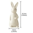 thumbnail image 2 of BANEX Small Bunny Figurines Rabbit Decor for Home White Glass Bunny Rabbit Decoratiom Bunny Home Decor Bunnie Decor Decorative Bunny Tabletop Bunnies B, 2 of 8