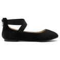 Dream Pairs Womens Ballet Flats Elastic Ankle Strap Mary Jane Slip On