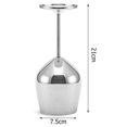 thumbnail image 4 of Copa de vino tinto con forma de tambor de acero inoxidable 500 ml Wdftyju luz brillante, 4 of 4