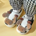thumbnail image 4 of Women Slippers, Cute Animal Warm Slide-on Soft Cow Slippers, 4 of 5