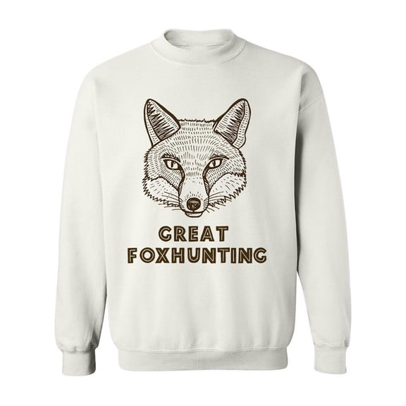 The Fox Head Design Sweatshirt Men -Image by Shutterstock, Male Large
