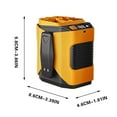 thumbnail image 4 of Xihbxyly Ventilador de Cintura, Ventilador Portátil con Clip, Recargable Por Usb, Dispositivo de Enfriamiento Ligero para Exteriores, Flujo de Aire con Pantalla Digital Inteligente, Alivio Del Calor, 4 of 7