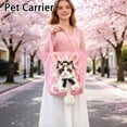 thumbnail image 2 of Paw Bag Pet Carrier Bag, Canvas Head‑Out Pet Shoulder Tote, Cozy Breathable Cat Dog Carrier, Portable Handbag for Travel Camping Vet Appointment A, 2 of 4