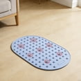thumbnail image 6 of Round Non Shower Bath Mat with Suction Cups & Drain Holes, Machine Washable Bathtub Mat for Bathroom Swimming Pool(Blue,65x40cm), 6 of 6