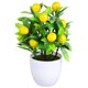 thumbnail image 4 of Decoración de plantas de planta artificial de limón en maceta de falso, 4 of 7