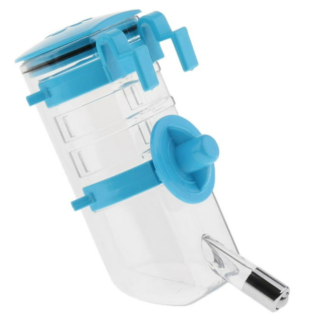 lionlar Hauteur Réglable Cage pour Animaux Distributeur de Bouteille d'Eau Bleu