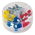 thumbnail image 1 of Conector de engarce de casquillos de 100 piezas para casquillos de alambre conector de sedal de Terminal juego de casquillos con estuche, 1 of 5