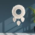 thumbnail image 3 of Espejo de pared redondo con flecos de macramé para decoración de guardería de de Zulema Espejo de pared macramé, 3 of 7