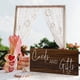 thumbnail image 5 of Carteles de boda de madera Jetec, 30 x 14 cm, rústicos, 2 piezas, 5 of 7
