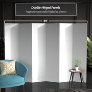Red Lantern 6 ft. Tall White Temporary Cardboard Folding Screen - 6 Panel