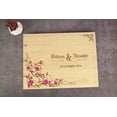 thumbnail image 4 of Darling Souvenir Personalized Engraved Laser Cut Wedding Guest Book Wooden Cover Sign-in Book Registry Guestbook Scrapbook-H4, 4 of 7