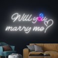 thumbnail image 2 of Handmadetneonsign Marry Me Neon Sign, Marry me Led Sign, Led Light, Custom Wedding Neon Sign, 2 of 5