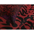 thumbnail image 4 of Ambesonne Abstract Quilted Bedspread Set 3 Pcs, Orient Flowers Leaves Art, Queen Size, Vermilion and Black, 4 of 5
