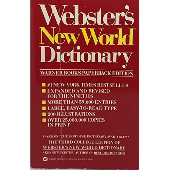 Pre-Owned Webster's New World Dictionary (Paperback) 0446391646 9780446391641