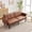 PU Brown, variant on 75.5" Heavy-Duty Futon Sofa Bed, 700lbs Capacity | Adjustable Backrest Converts to Bed, PU Leather & Wood Legs | Modern Compact Loveseat for Small Spaces, Apartment