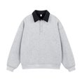 thumbnail image 1 of pstuiky camisas de manga larga para hombre, Blusa/camiseta informal elegante a rayas de manga larga con cuello, botones y bolsillo para hombre Tops casuales para hombres xl, 1 of 9