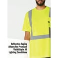 thumbnail image 4 of Genuine Dickies Men's Hi-Vis Short Sleeve Safety Tee with 3M™ Scotchlite™ Reflective Taping, 4 of 4
