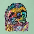 thumbnail image 2 of Funny Neon Sloth | Dean Russo Art Animal Lover Womens Slim Fit Junior Tee, Mint, M, 2 of 5