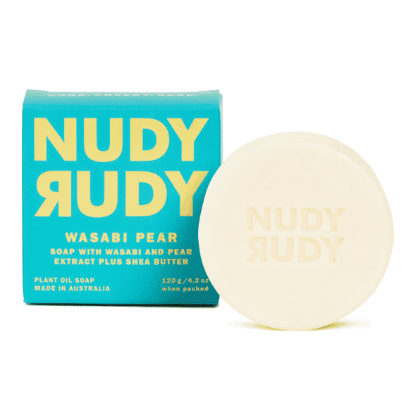 Nudy Rudy Wasabi Pear Bar Soap, 4.2 oz