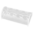 thumbnail image 4 of Acrílico transparente Semicírculo Florero Foto Prop DIY Arreglos florales Maceta para inauguraciones de la casa, Caja de flores versátil de cumpleaños 8 Agujeros 200mm BLESIY florero rectangular, 4 of 8