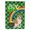 Red & White, variant on 15.5 x 11.25 in. Red Pit Bull Terrier Saint Patricks Day Flag - Garden Size