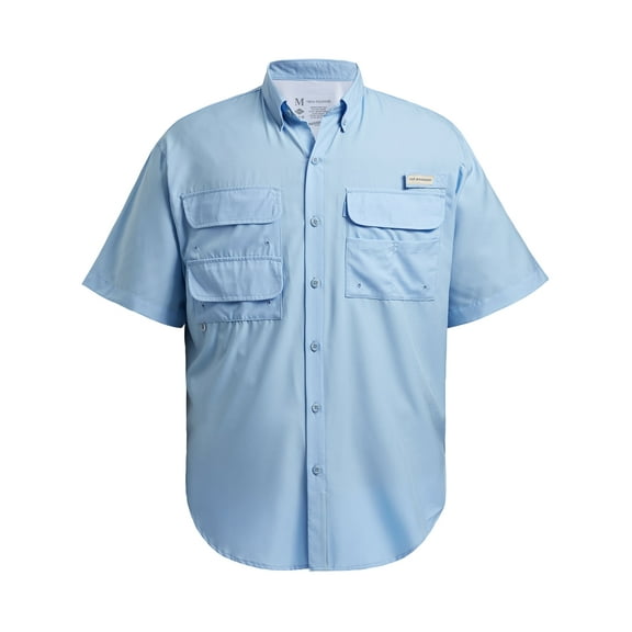 Bassdash UPF 50 Men’s Fishing Dress Shirt Button Down Woven Short Sleeve Outdoor