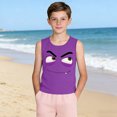 thumbnail image 4 of Niño Pequeño Niños Niños Camisola sin Mangas Gradiente Suave Imprimir Moda Fondo Lindo para el Desgaste Informal Y Ocasiones Especiales, 4 of 8