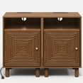 thumbnail image 4 of May in Color Nightstand with Charging Station and Solid Wood Legs, Set of 2, 4 of 10