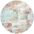 thumbnail image 4 of SAFAVIEH Prism Isaija Abstract Distressed Area Rug, Cream/Light Aqua, 4' x 6', 4 of 10