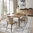 thumbnail image 2 of 4x6 Carpet for Bedroom & Dining Room, Soft Machine Washable Non Slip Vintage Medallion Distressed Area Rug for Under Table & Home Office, Beige, 2 of 9