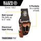 thumbnail image 2 of Funda para herramientas Klein Tools 5240 Tradesman Pro con 9 bolsillos, 2 of 9
