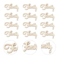 thumbnail image 3 of Troglfold Wood Piece Prop 15pcs Wooden Family Cutout Letters for Wedding Party Decorations,1.93"X1.1"X0.1", 3 of 10