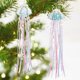 thumbnail image 5 of Adornos navideños de medusas de cristal, decoración costera para árbol de Navidad, juego de 4, adornos colgantes de cristal, 33 cm, decoración playera para árbol de Navidad., 5 of 5