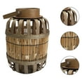 thumbnail image 2 of Kuyiluo Woven Lantern 1Pc Retro Hand-woven Wind Lantern Wooden Candlestick Decor Home Adornment, 2 of 10