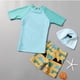 thumbnail image 4 of Odeerbi 1-8 Años Traje de Baño de Tres Piezas Para Niños Con Gorro de Verano Para Surfear En La Playa Traje de Baño de Manga Corta Con Gorro de Verano Para Surfear En La Playa, 4 of 9