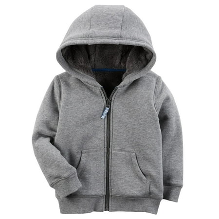 Carter Sweatshirt - Carters F17 grey lined hoodie Heather