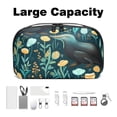 thumbnail image 3 of Platypus Travel Case Charger Pouch Hard Drive Bag Cable Organizer Desk Cord Travel Organizer Waterproof Oxford Fabric Electronic Digital Accessories Storage Bag Black 5.9x9.44x3.14 in, 3 of 6