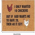 thumbnail image 3 of TERGAYEE Floor Mats Funny Chicken Pattern Welcome Doormats Indoor and Outdoor Home Decoration Mat Housewarming Gift Mats Rugs for Living Room, 3 of 6