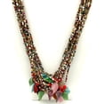 thumbnail image 2 of 27" Multi Color with Leaves Glass Bead Necklace (Dozen), 2 of 4